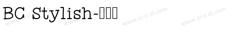 BC Stylish字体转换